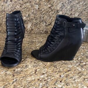 Dolce Vita Black Leather Ankle Boots